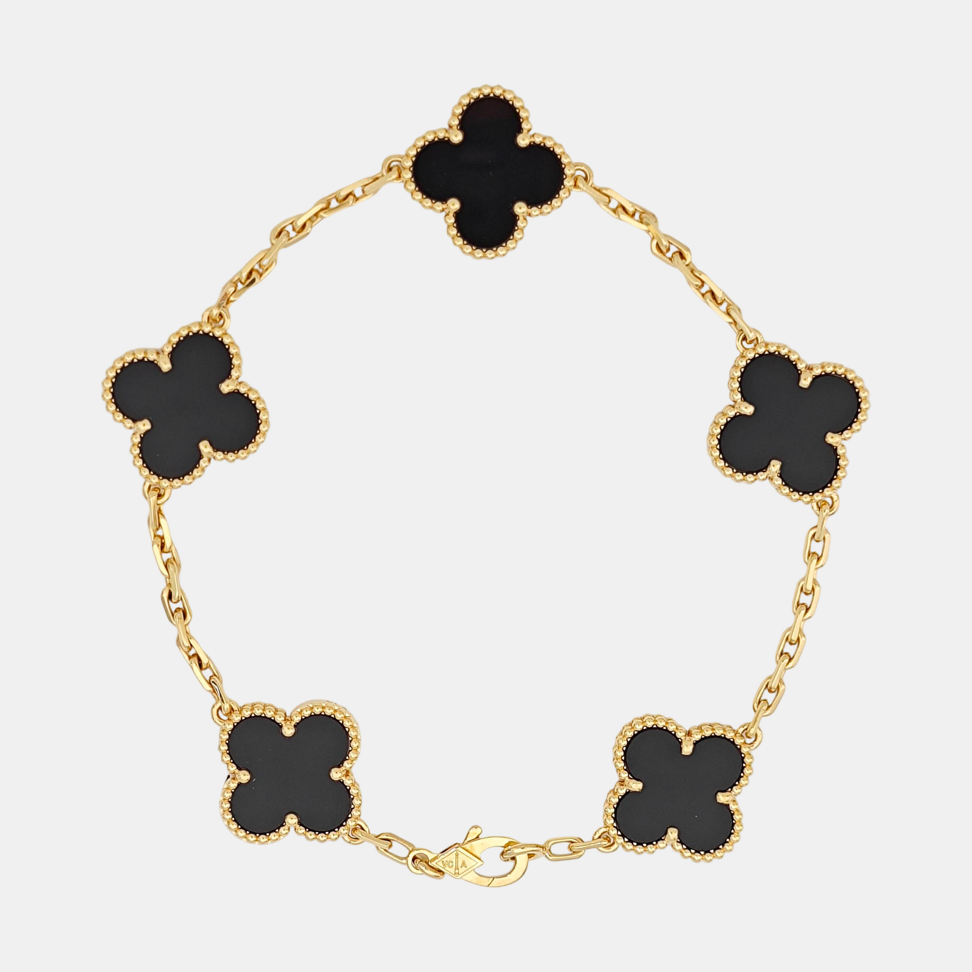 Vintage Alhambra 18k Gold Bracelet