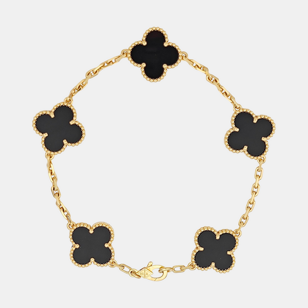 Vintage Alhambra 18k Gold Bracelet