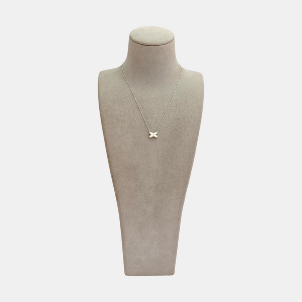Jeux De Liens 18k White Gold Silver Necklace