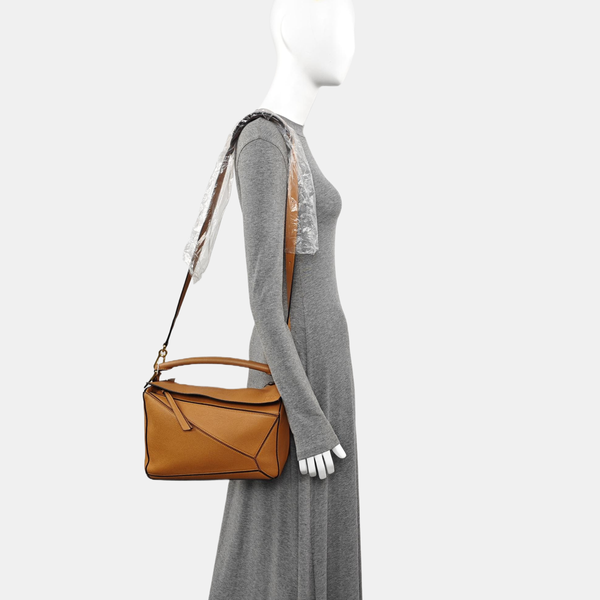Puzzle Medium Calfskin Brown