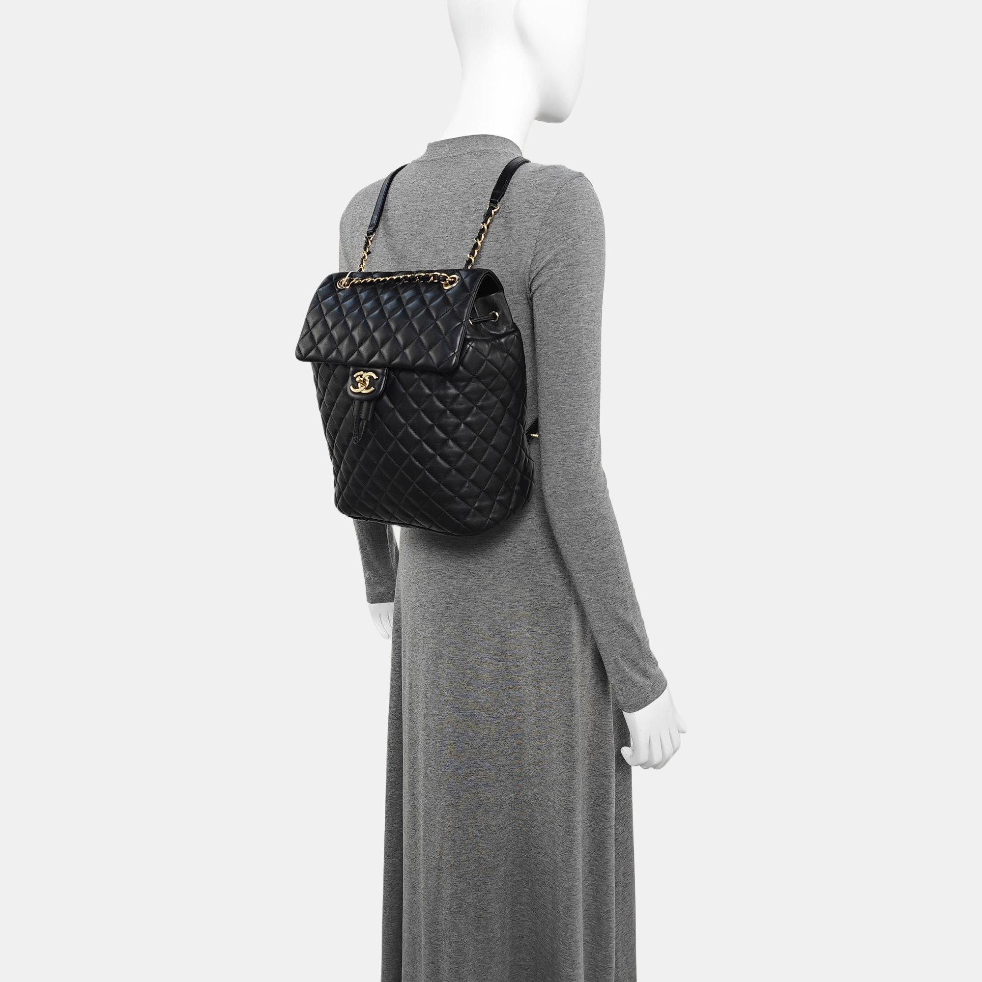 URBAN SPIRIT Quilted Calfskin Black