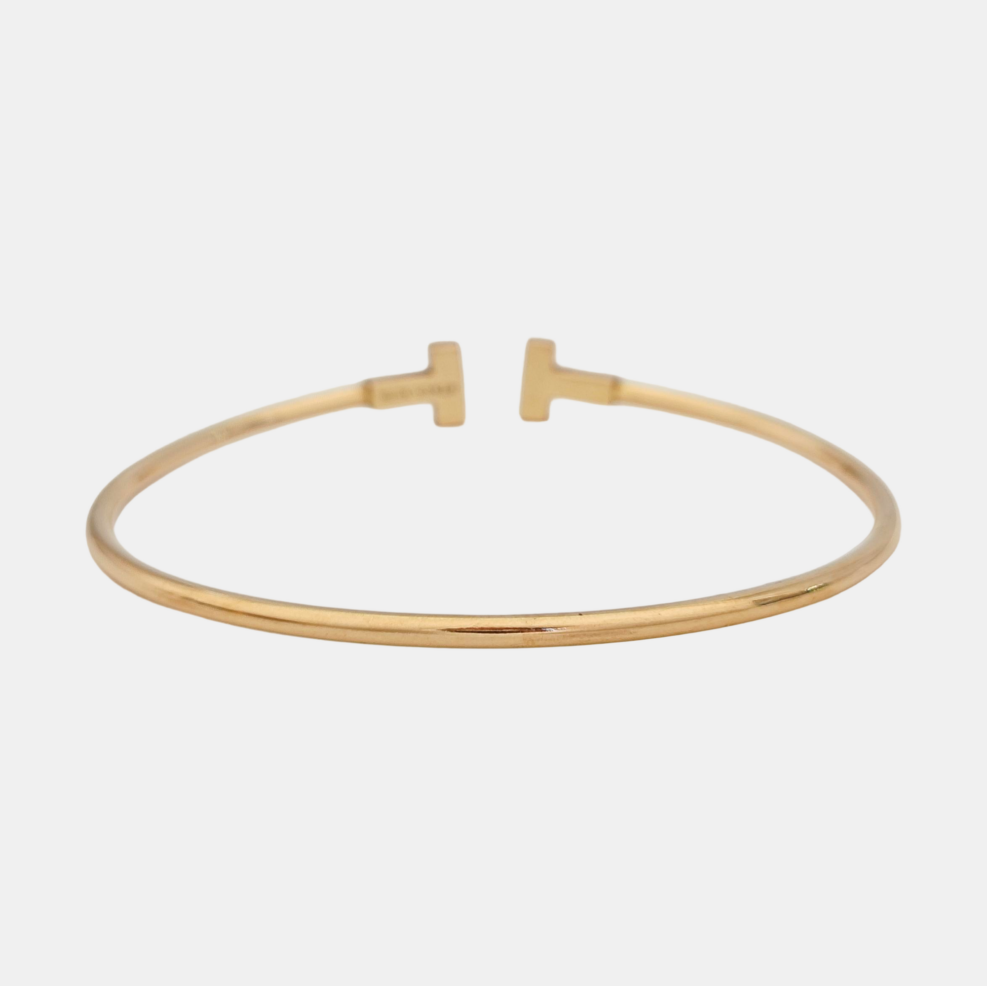 Tiffany T 18k Rose Gold Bangle