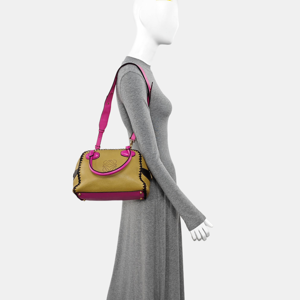 Calfskin Shoulder Bag Brown