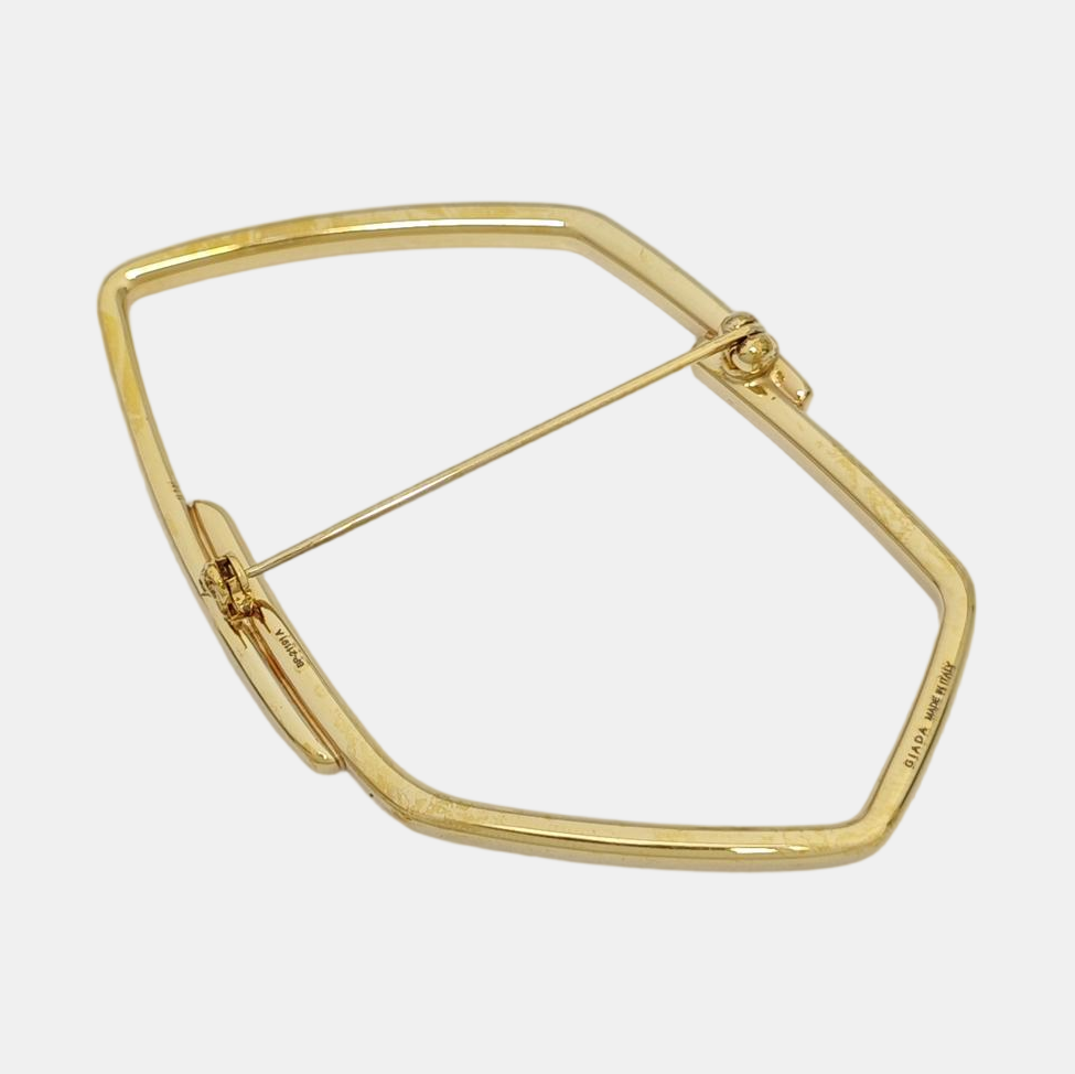 Metal Gold Brooch