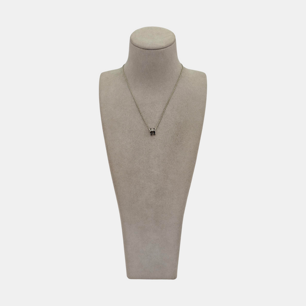 Pop H Metal Silver Necklace