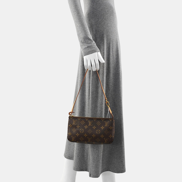 ACCESSOIRES GM Monogram Coated Canvas Brown