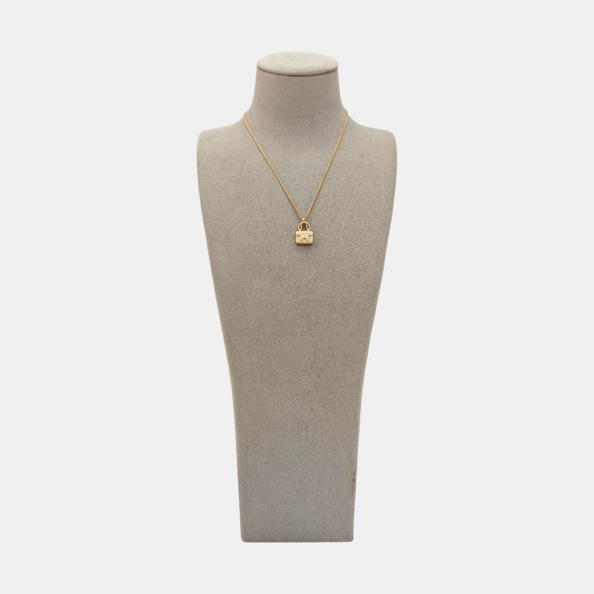 Amulettes Constance 18k Rose Gold Necklace