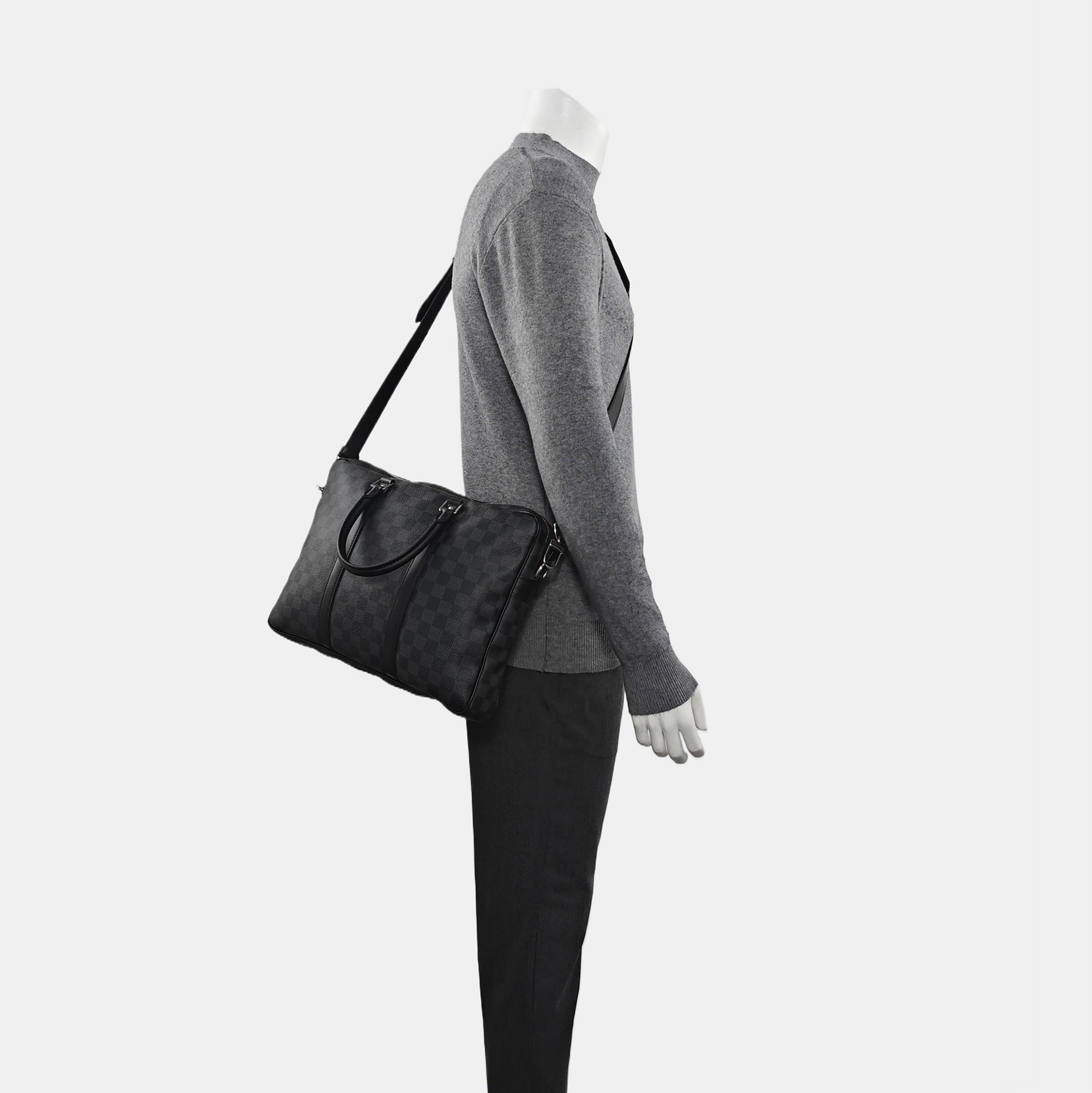 PORTE-DOCUMENTS PM Damier Graphite Coated Canvas Gray