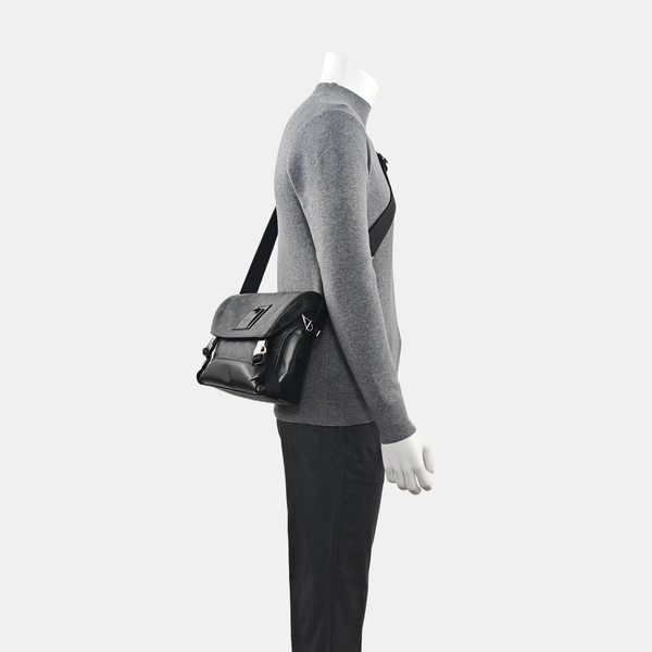 VOYAGER PM Monogram Coated Canvas Black