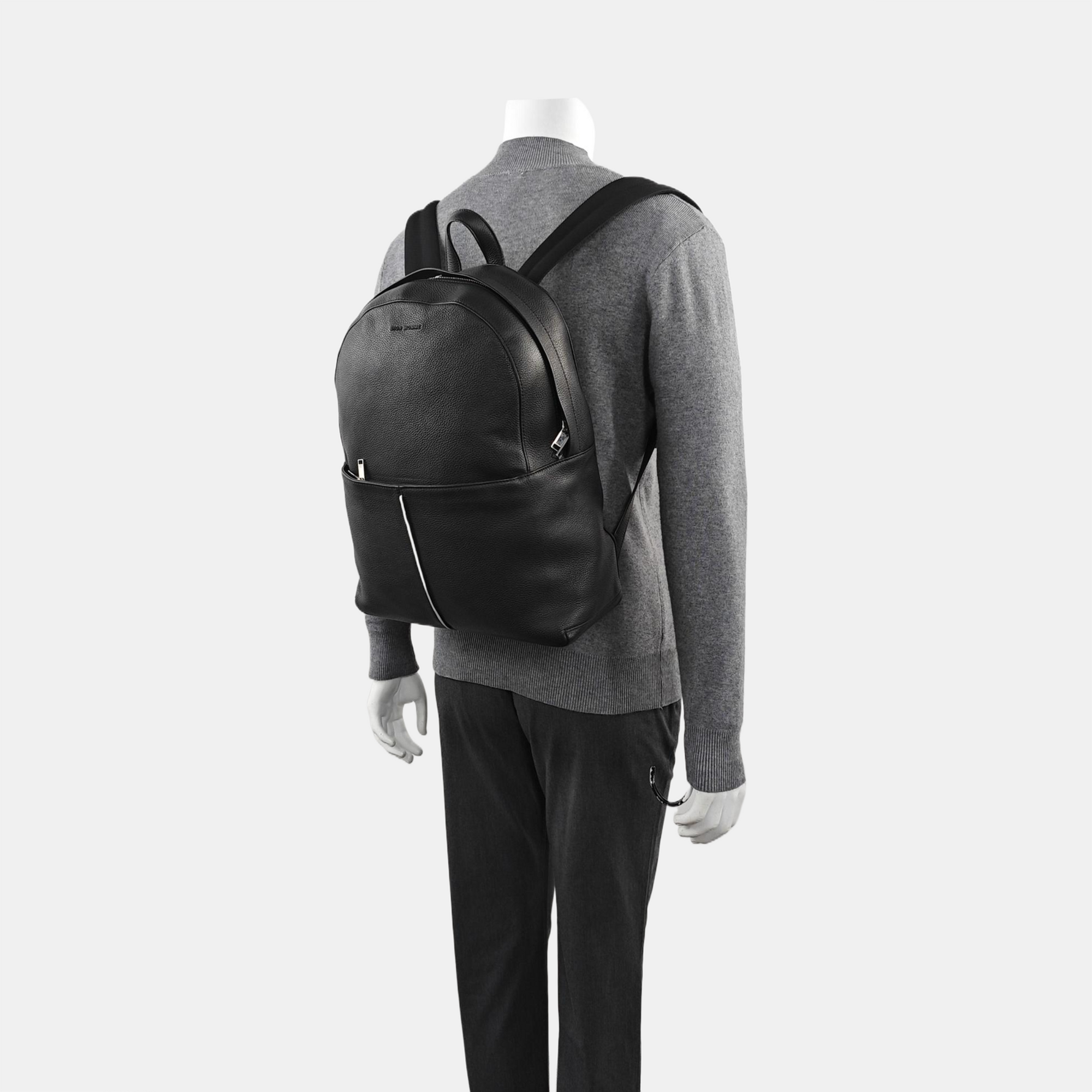 Calfskin Backpack Black
