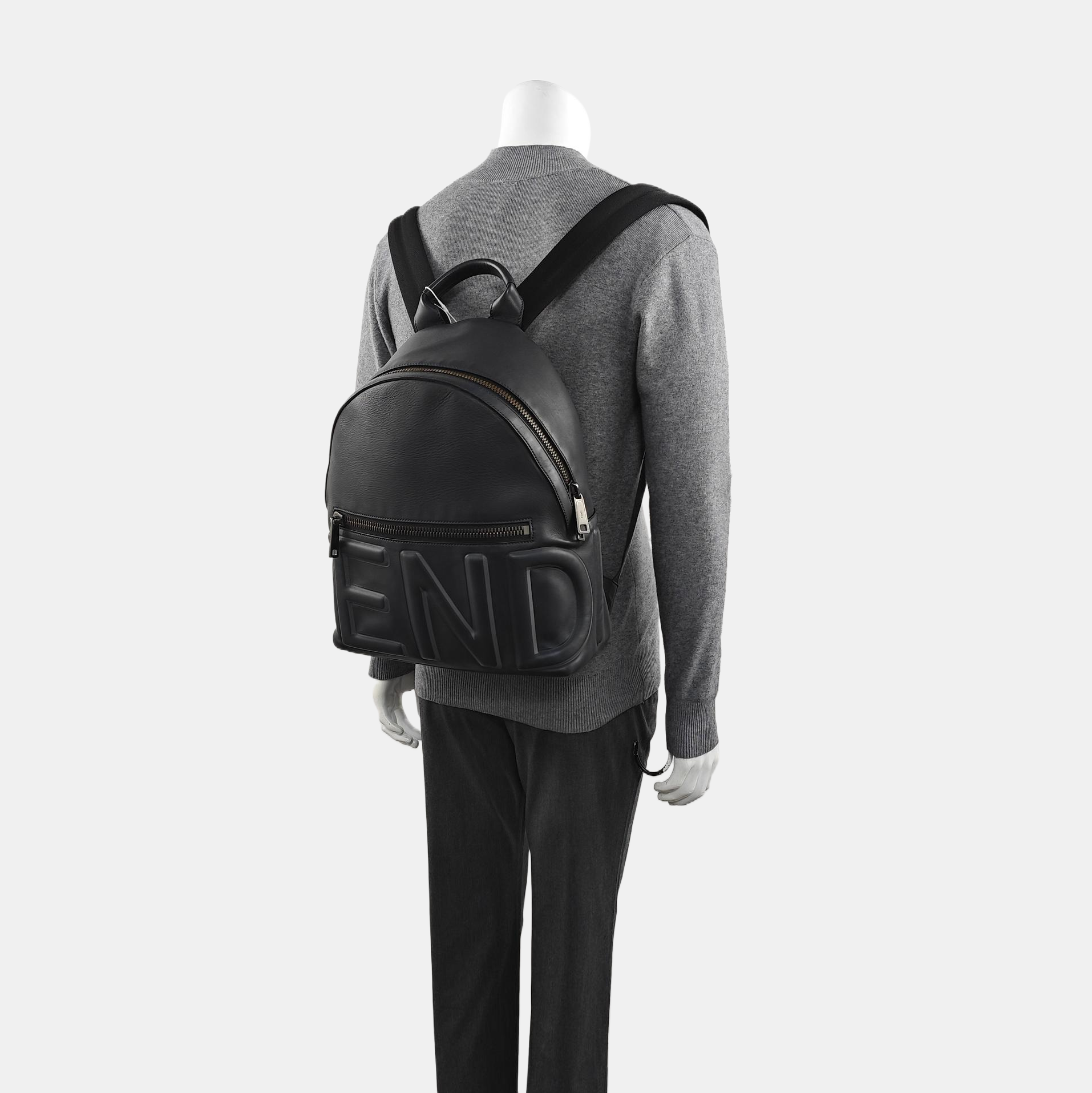 Calfskin Backpack Black