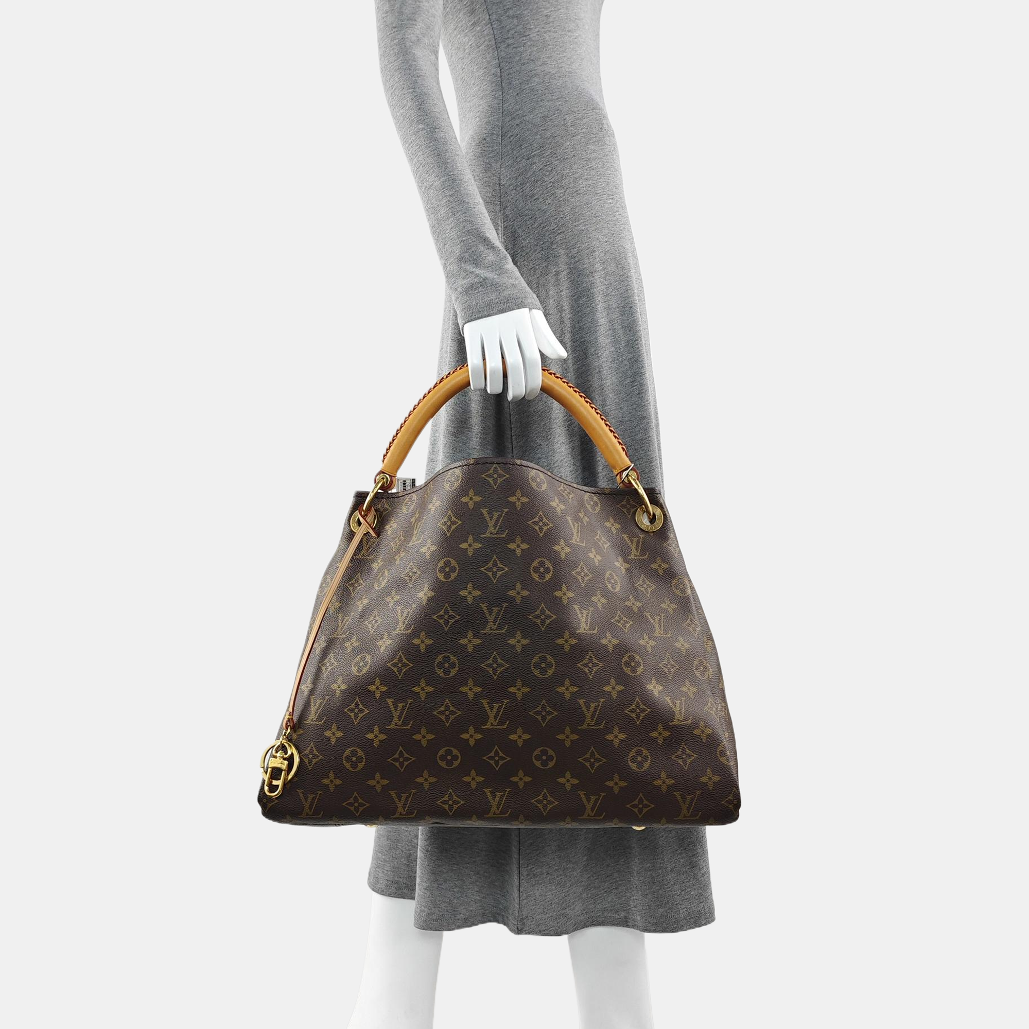 ARTSY MM Monogram Coated Canvas Brown