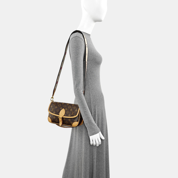 DIANE Monogram Coated Canvas Brown