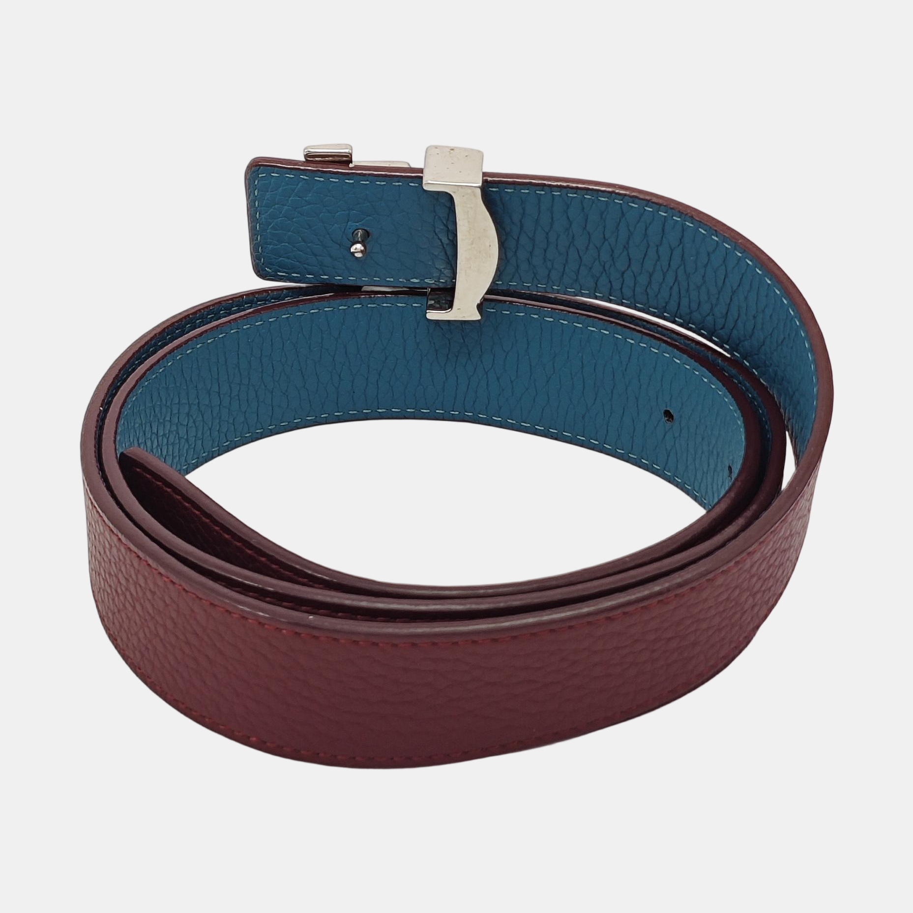Leather Belt Red