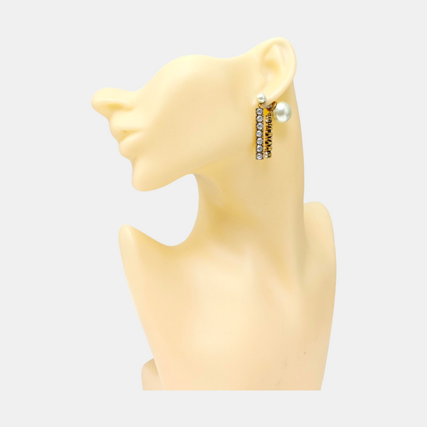 Dior Tribales Metal Gold Stud Earrings