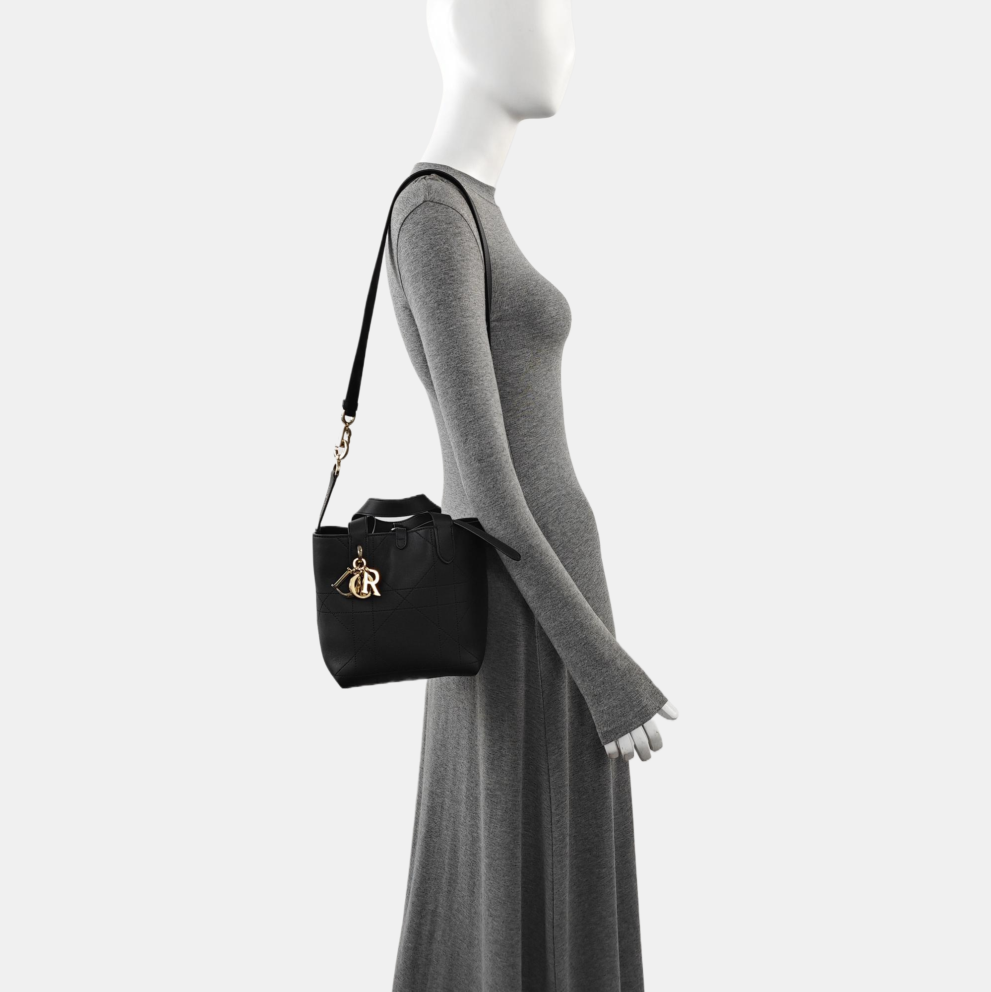 Toujours Small Cannage Calfskin Black