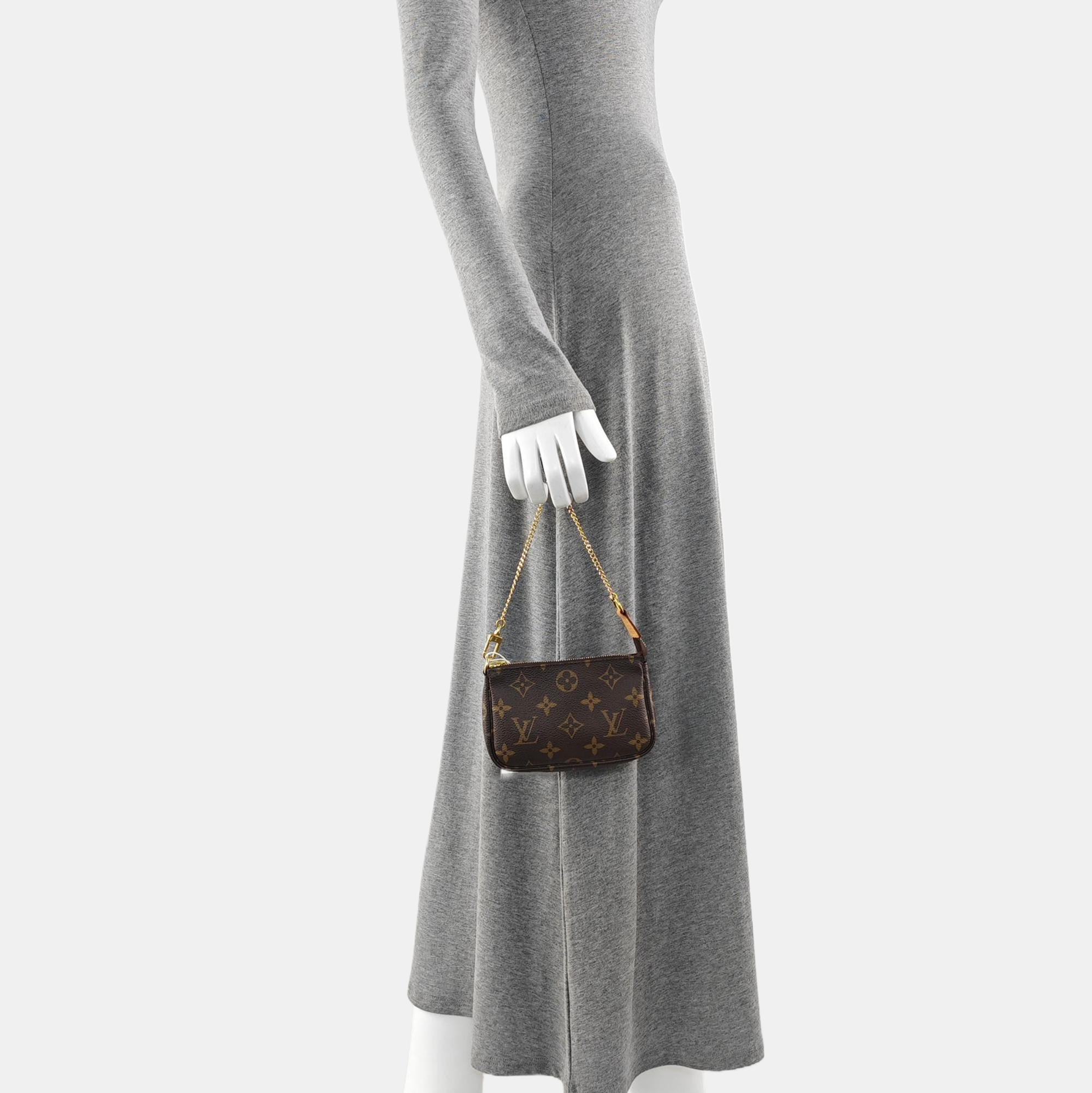 ACCESSOIRES Mini Monogram Coated Canvas Brown