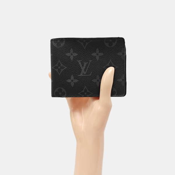 SLENDER Monogram Coated Canvas Black Wallet