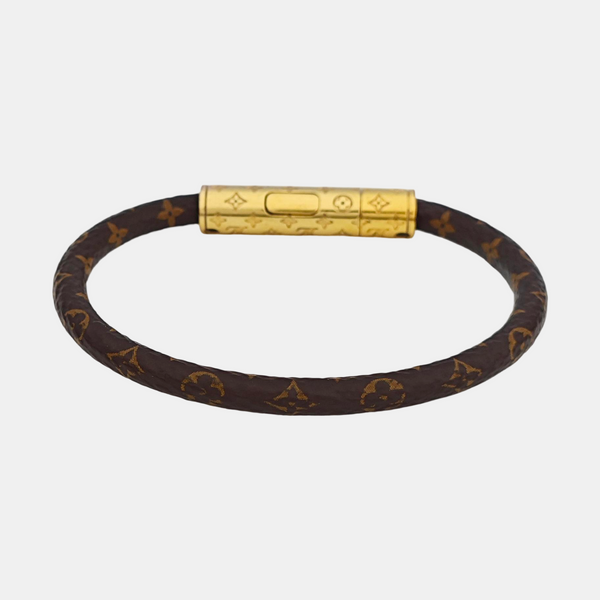 CONFIDENTIEL Coated Canvas Brown Bangle
