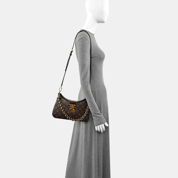 TWINNY Monogram Coated Canvas Brown