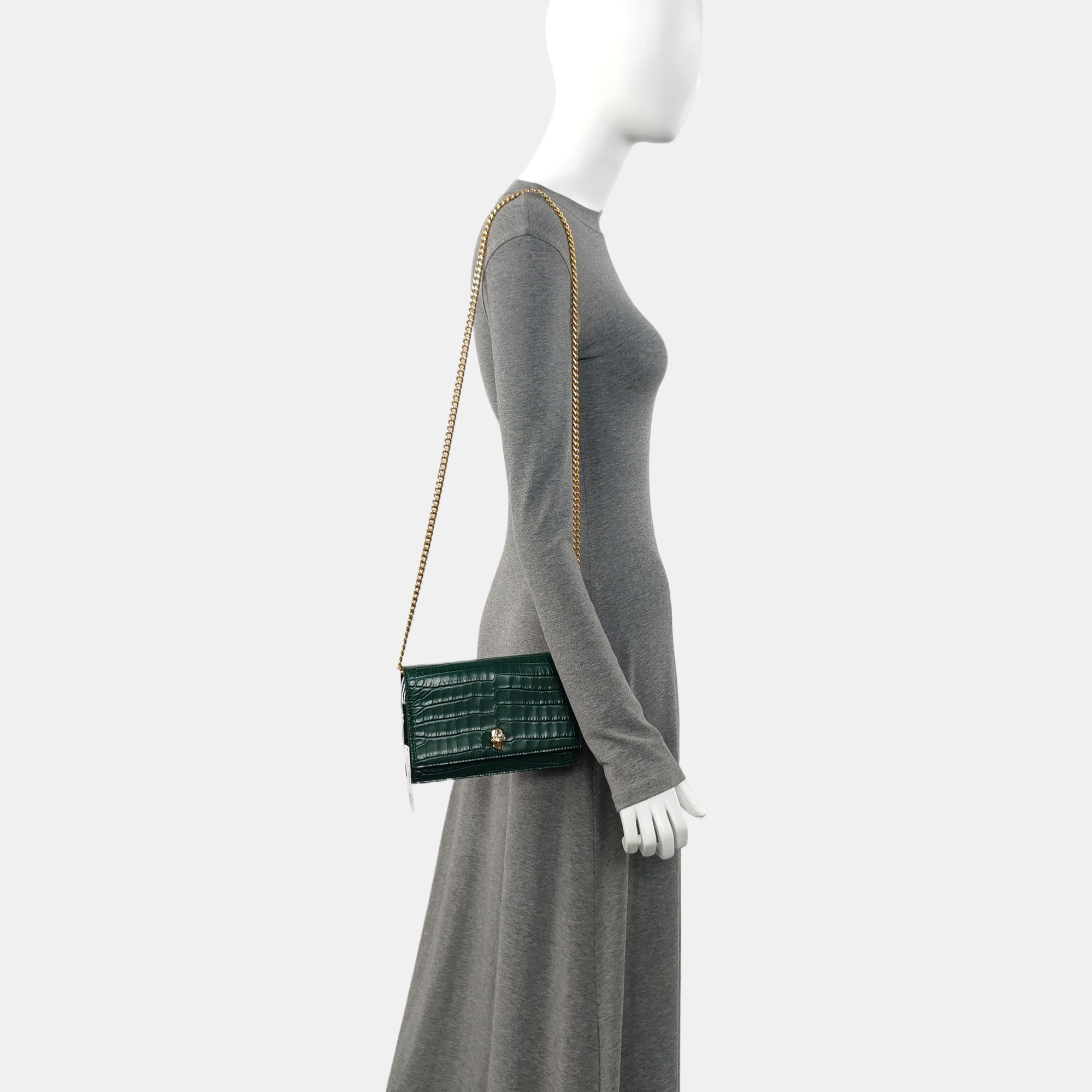Calfskin Shoulder Bag Green