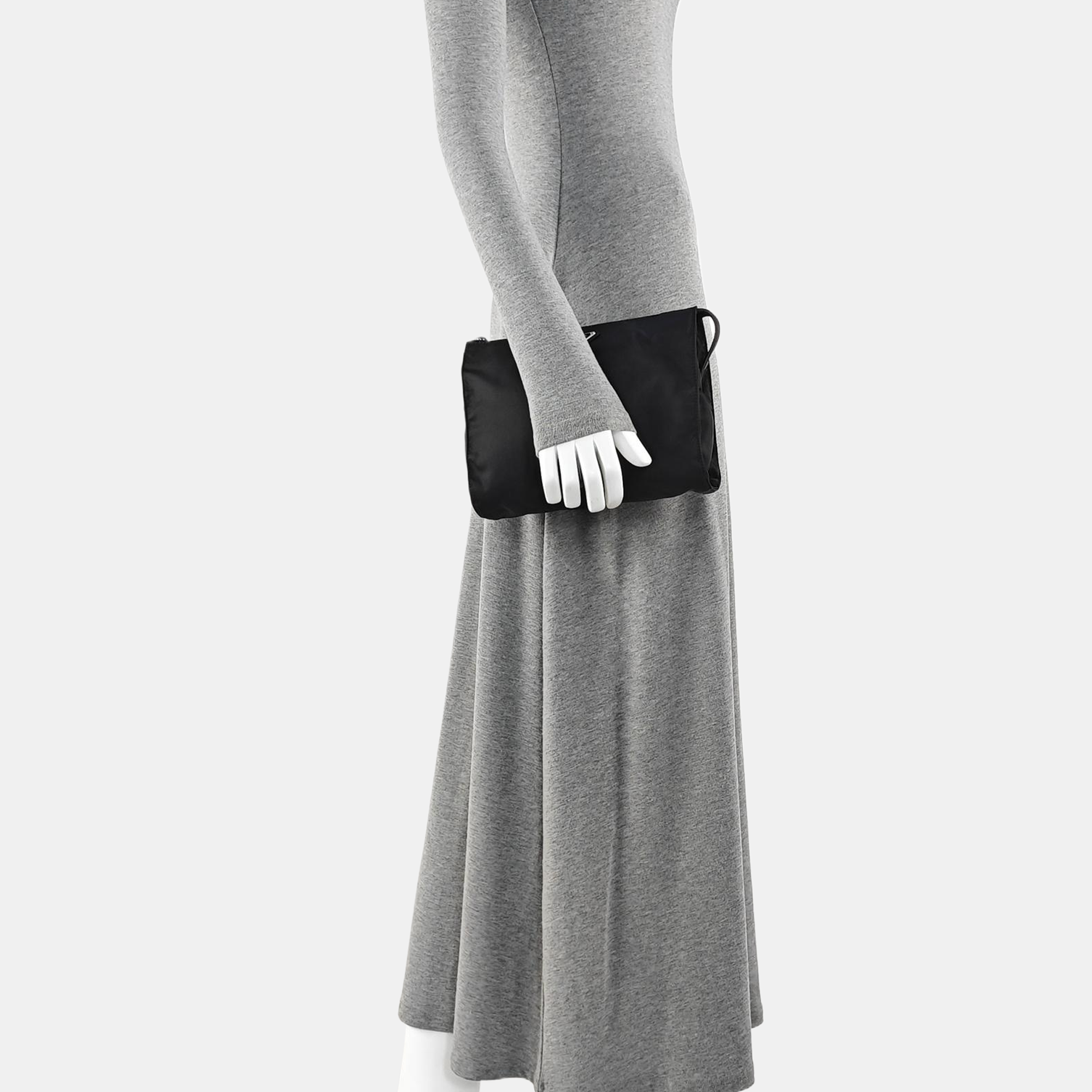 Nylon Clutch Black