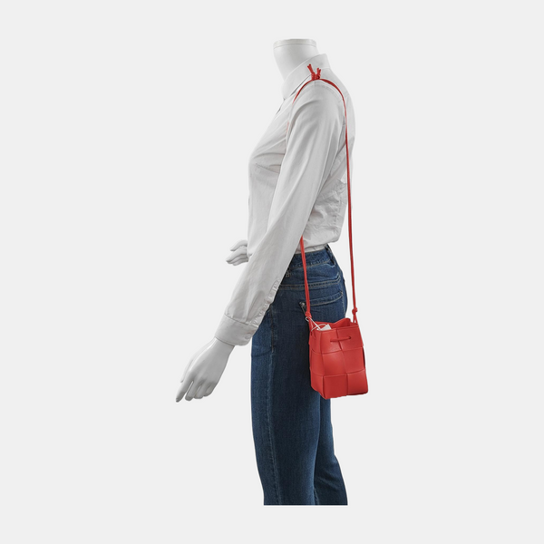 Cassette Mini Lambskin Red