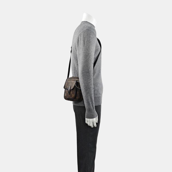 CHRISTOPHER Monogram Coated Canvas Brown