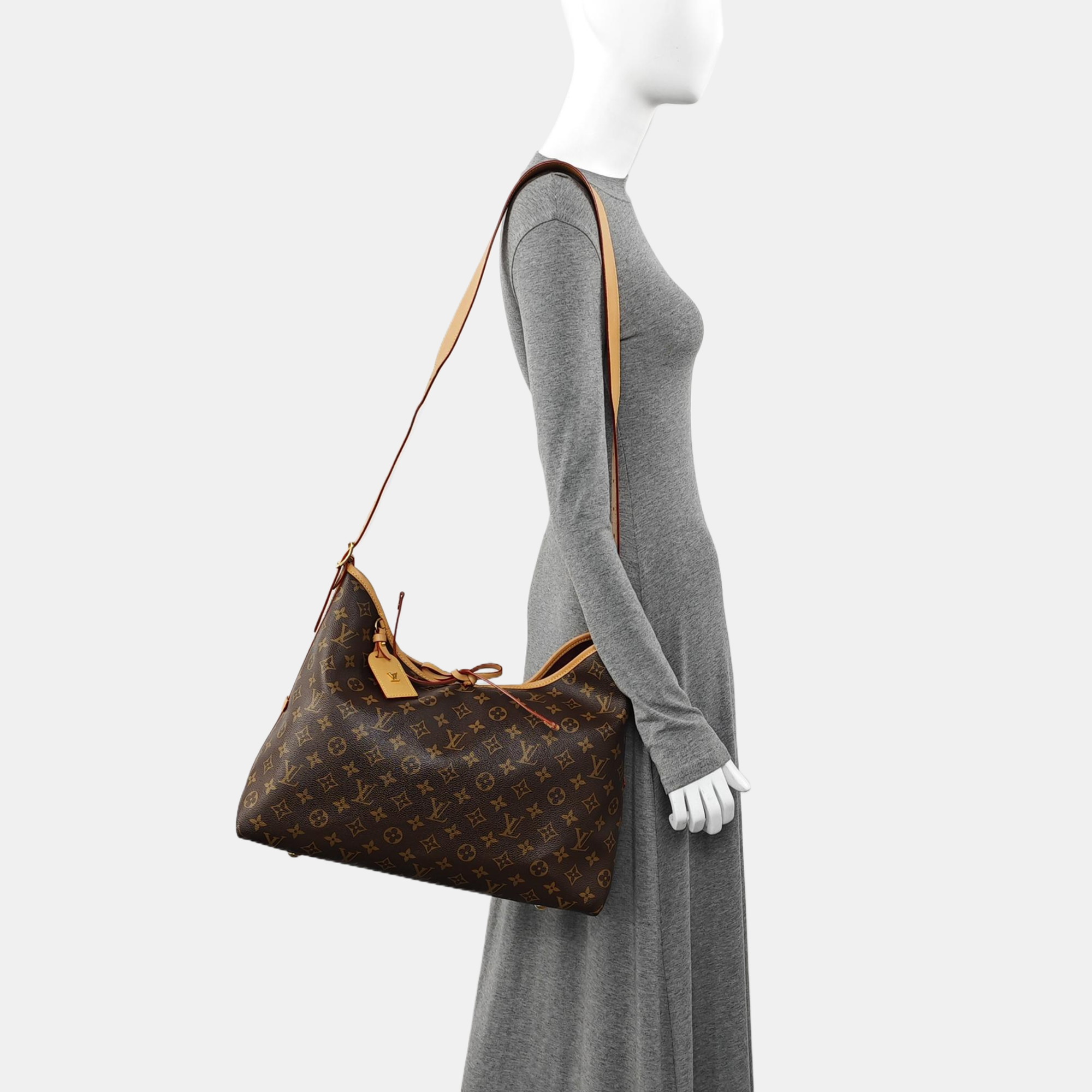 CARRYALL MM Monogram Coated Canvas Brown