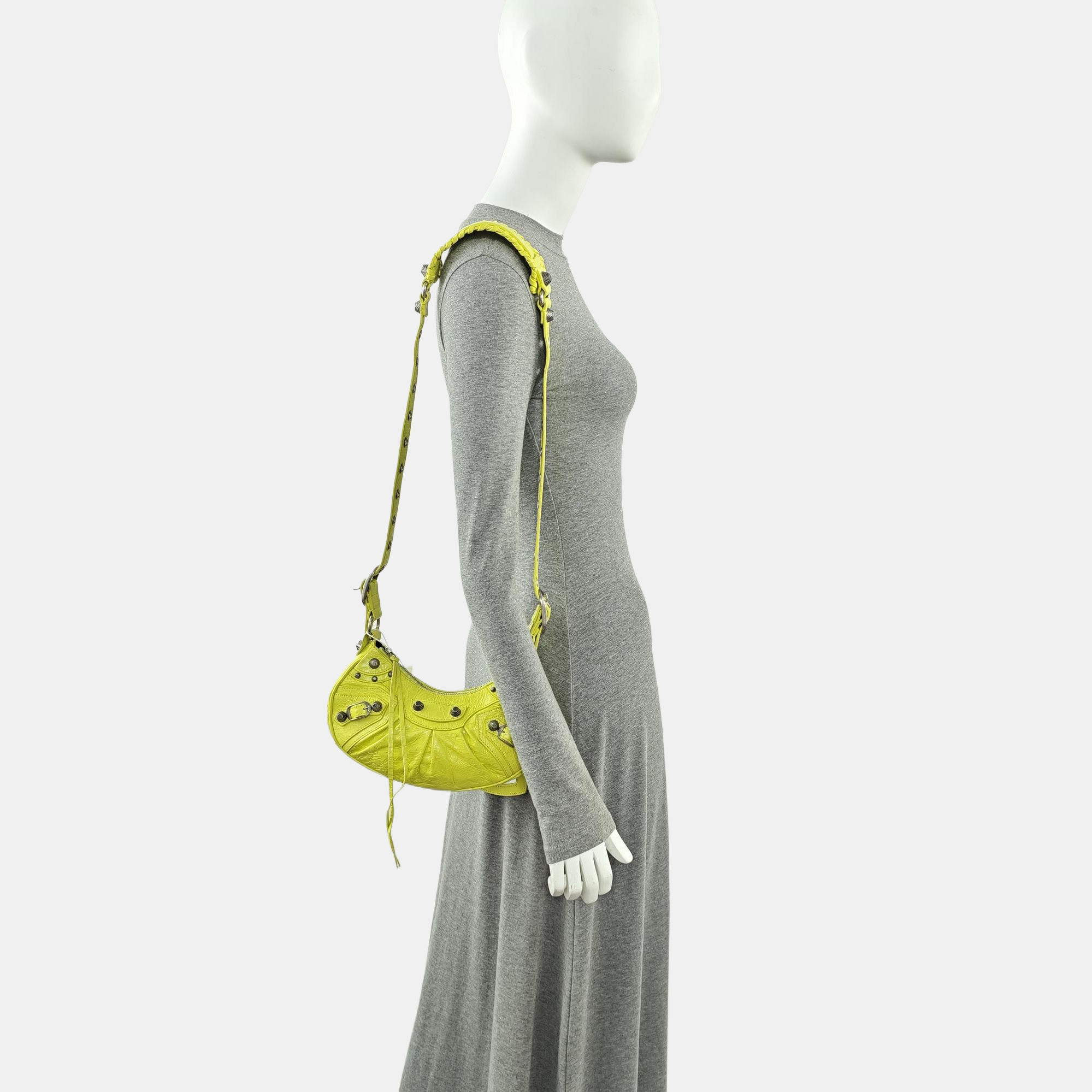 Le Cagole Mini Lambskin Yellow