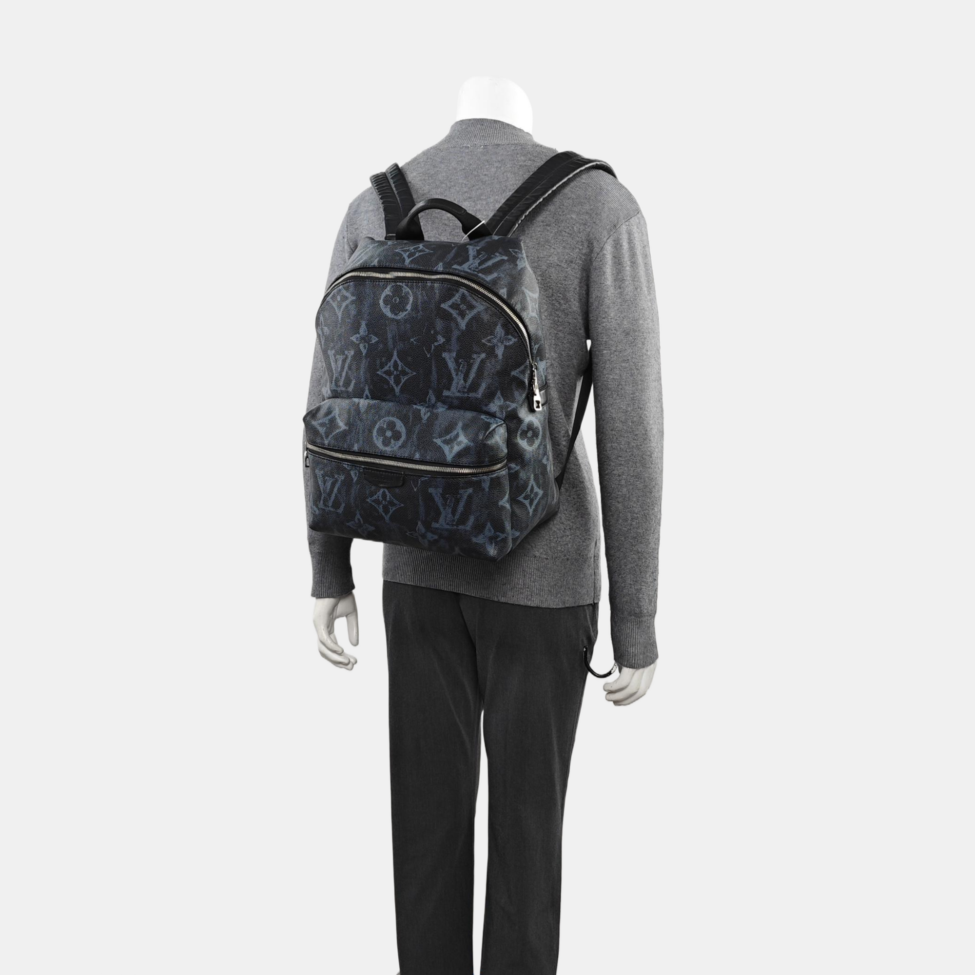DISCOVERY PM Monogram Coated Canvas Black