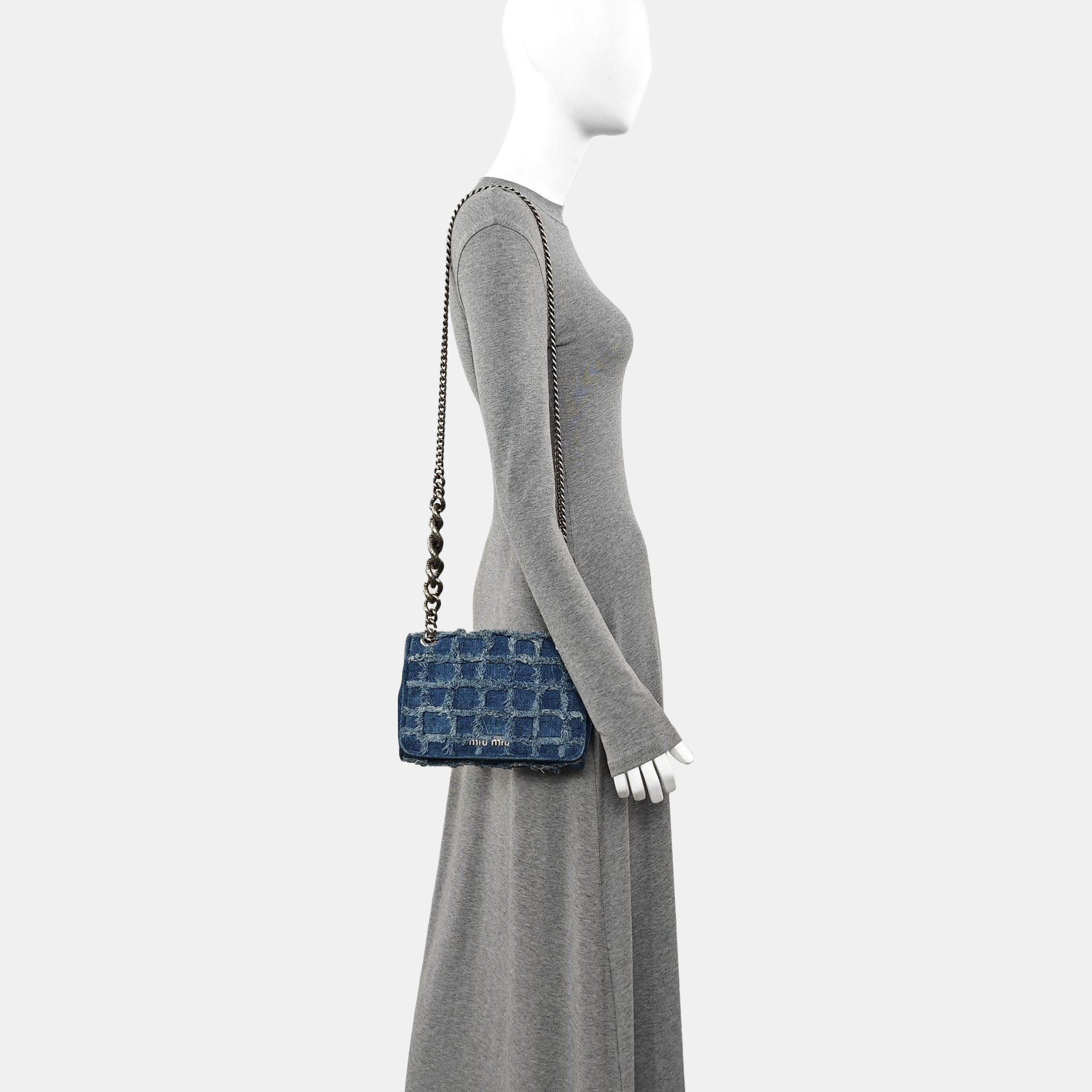 Denim Shoulder Bag Blue