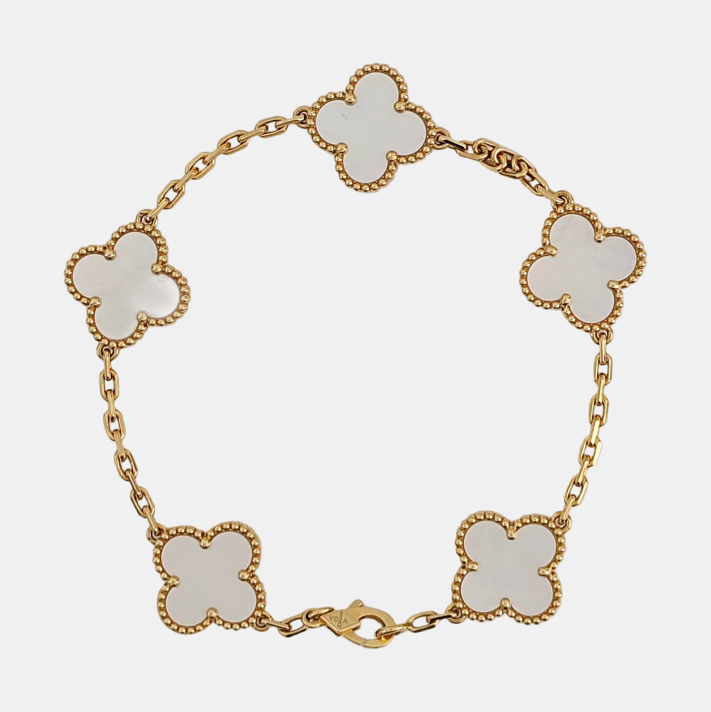 Vintage Alhambra 18k Gold Bracelet