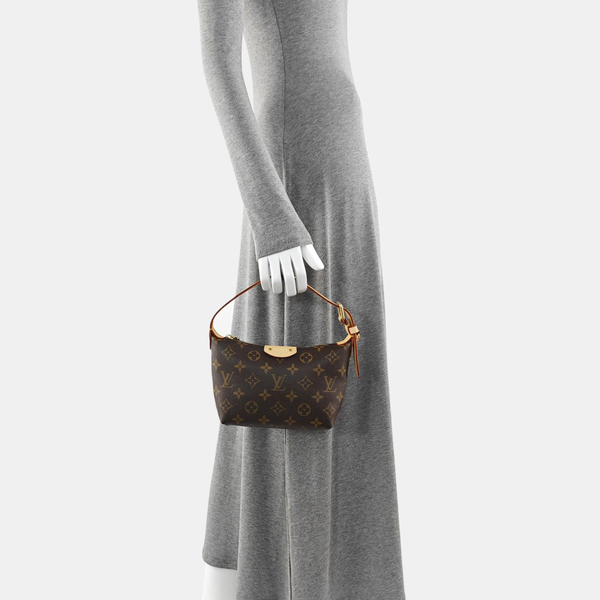 HILLS Monogram Coated Canvas Brown