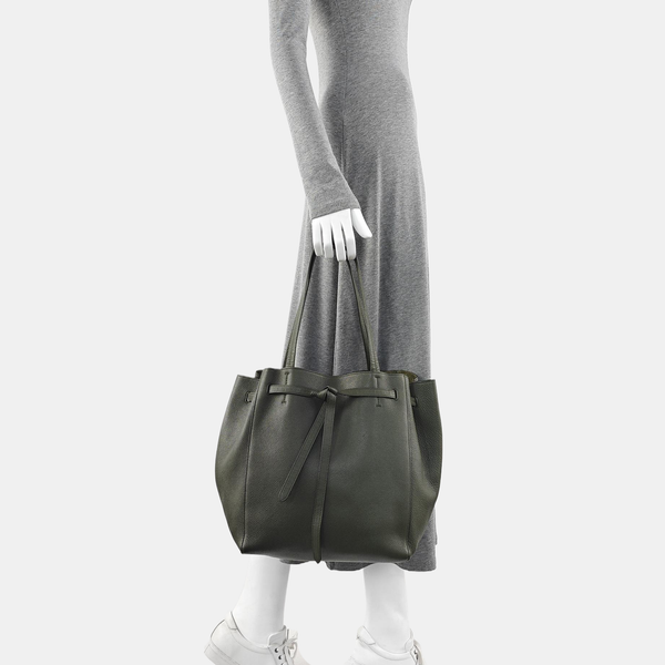 CABAS PHANTOM Small Calfskin Green