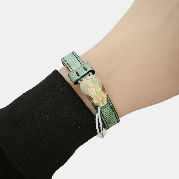 Pulsera SERPENTI Verde Metalizado