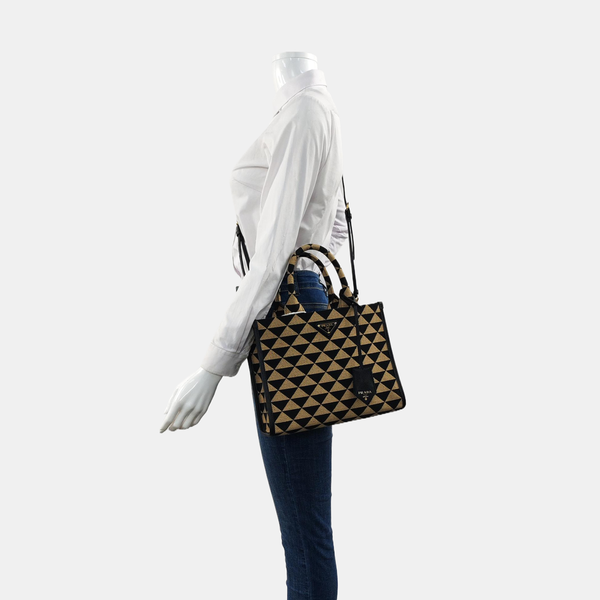 Authenticated pre-owned  Symbole Fabric Brown - Tote Bag at Looply