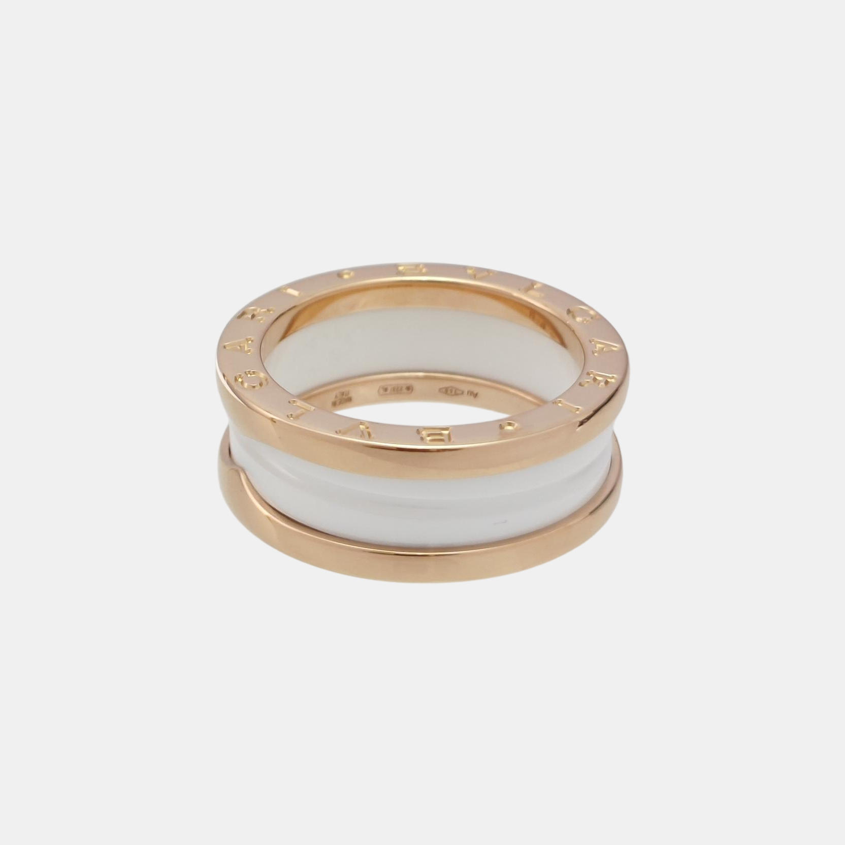 B.ZERO1 18k Rose Gold Ring EU 54