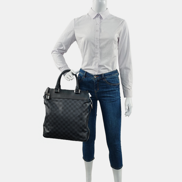 GREENWICH Damier Coated Canvas Blue