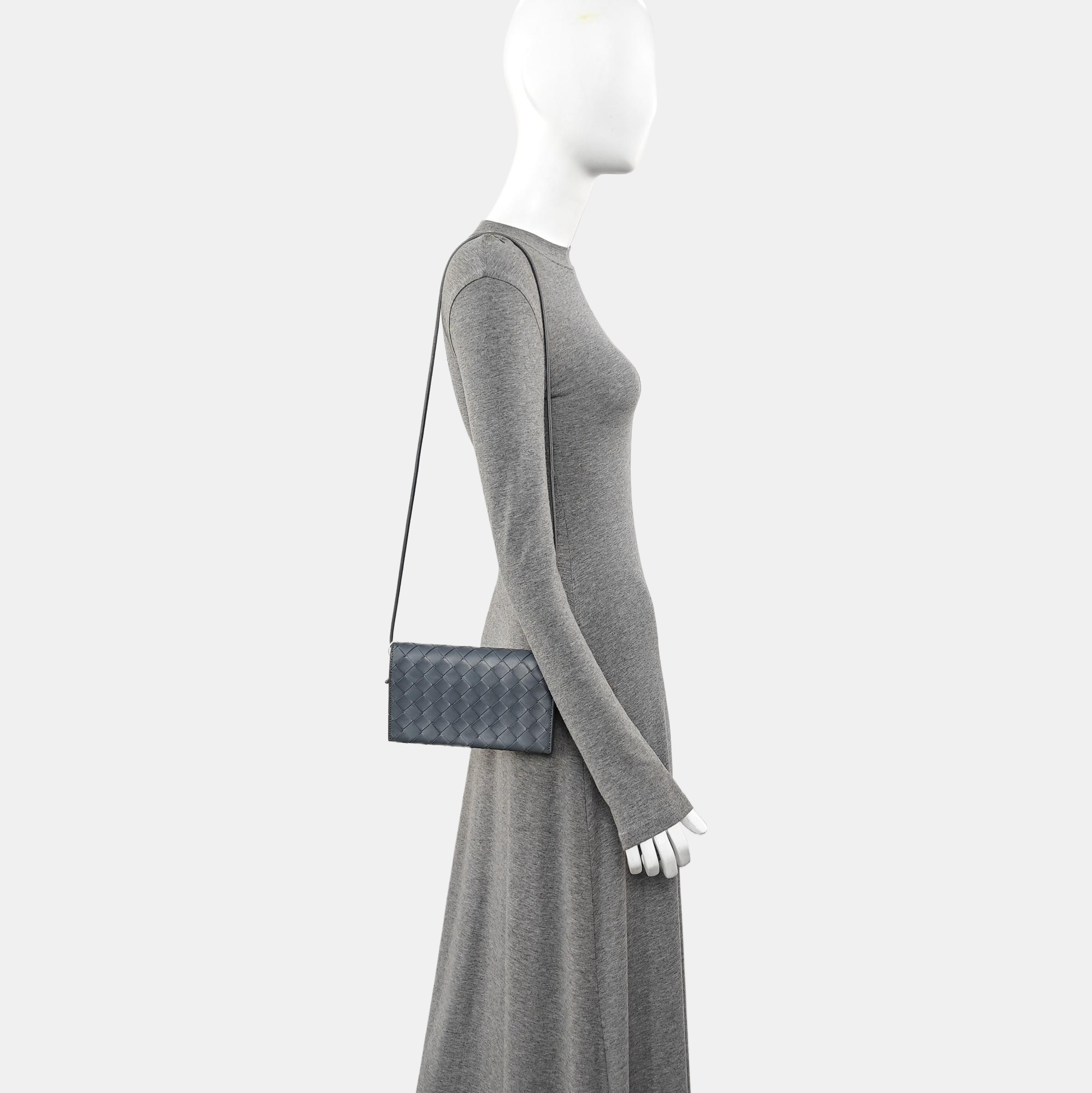 Lambskin Shoulder Bag Blue