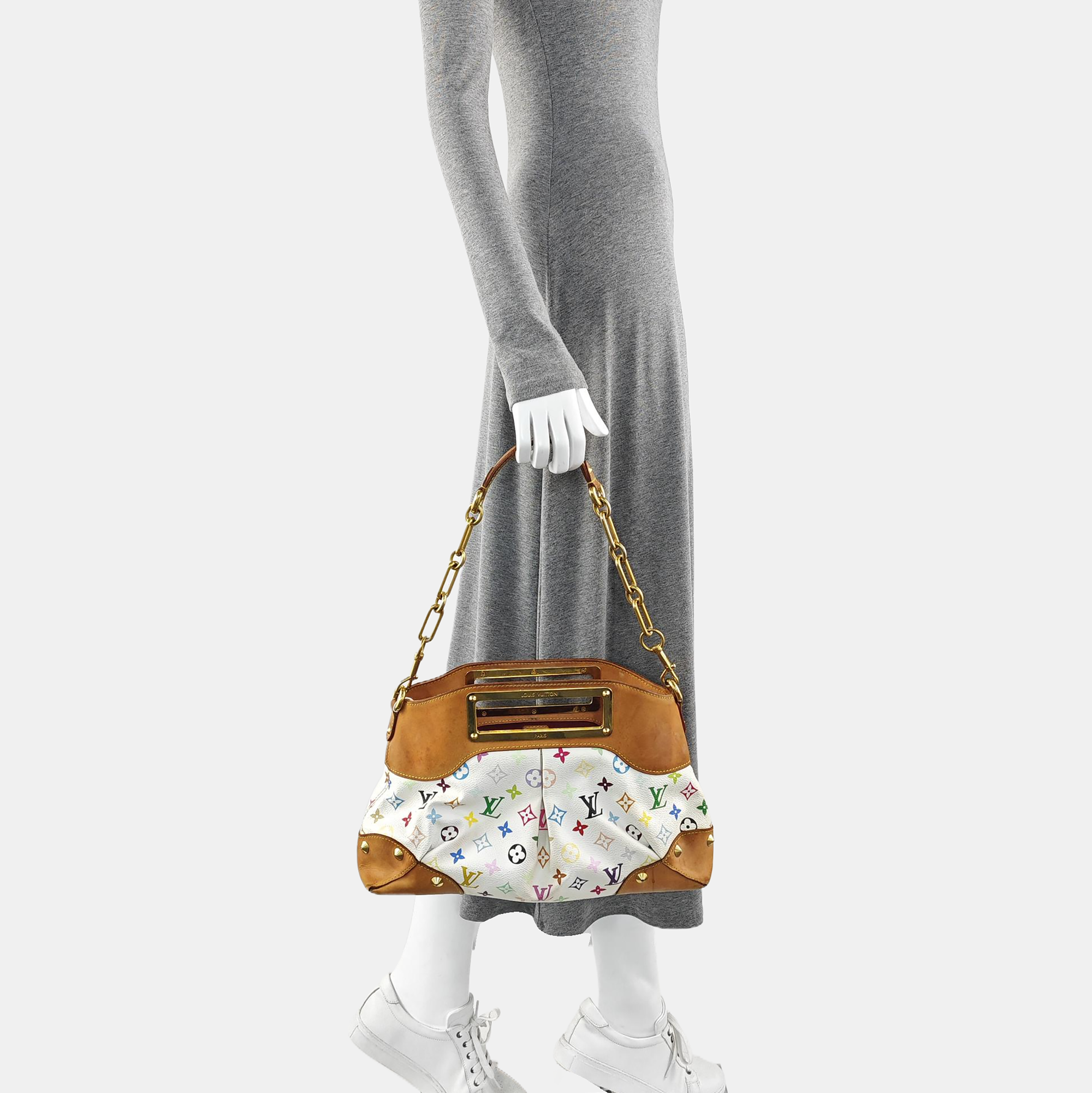 LV × TM JUDY MM Monogram Coated Canvas White