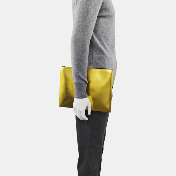 Calfskin Clutch Gold