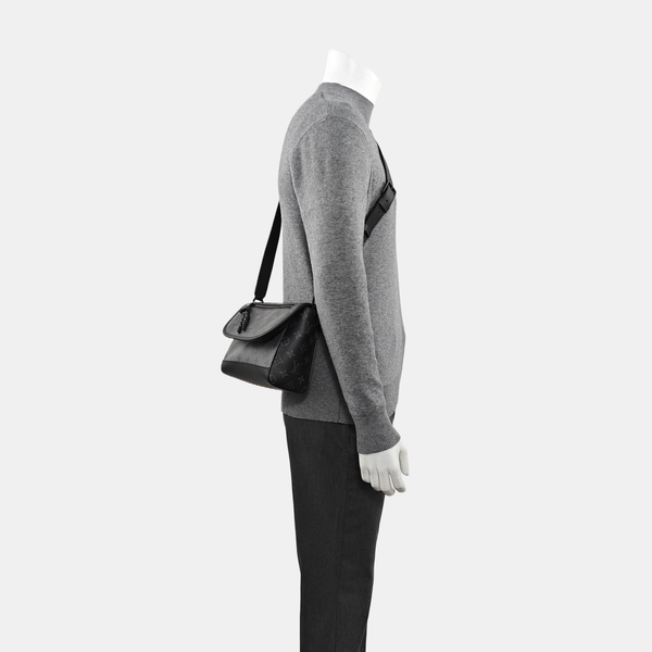 PULSE Monogram Coated Canvas Black
