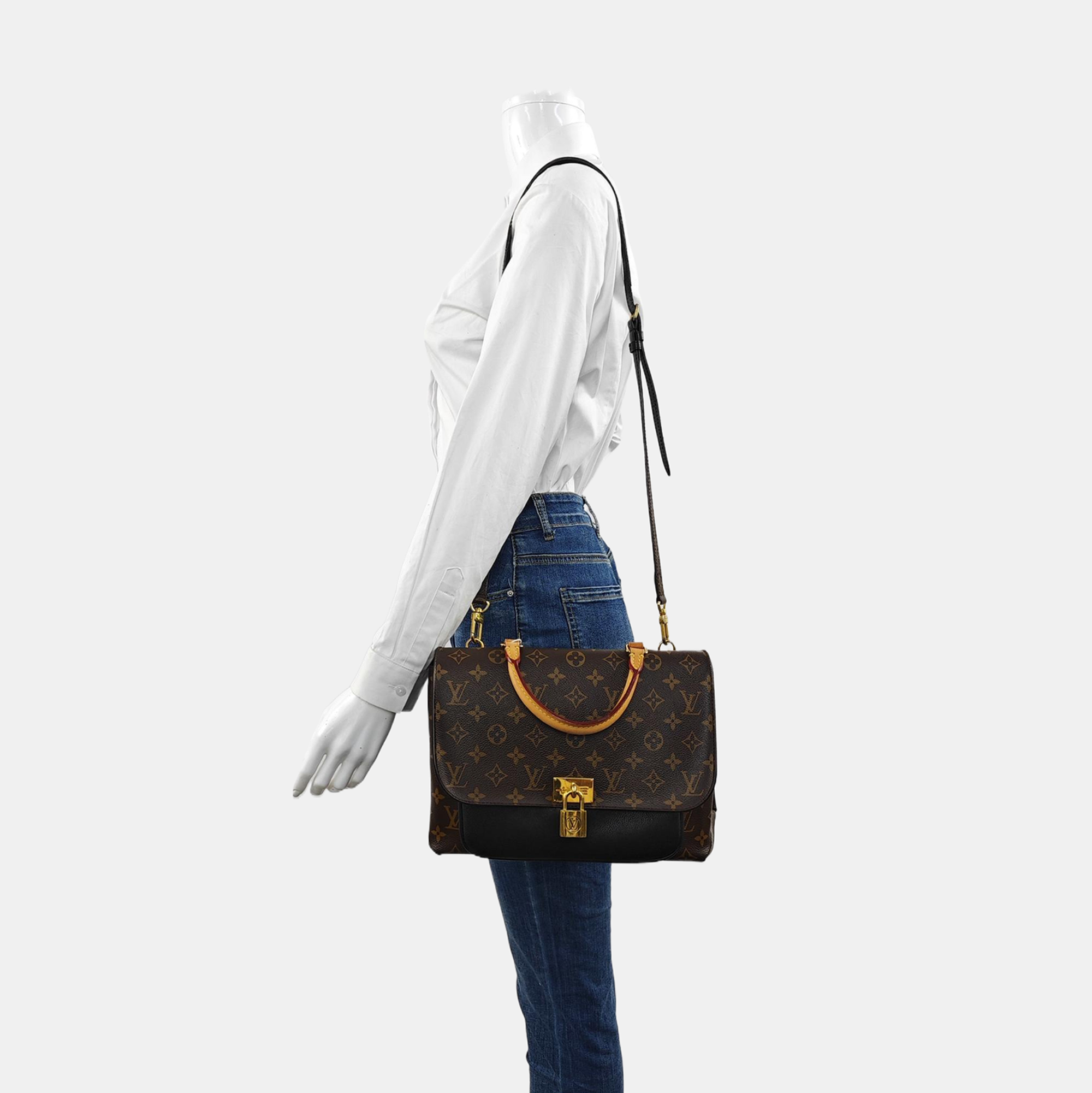 MARIGNAN Monogram Coated Canvas Brown