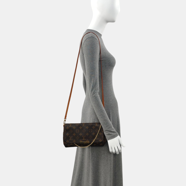 FAVORITE PM Monogram Coated Canvas Brown