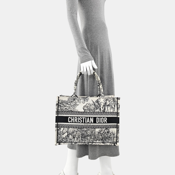 Book Tote Medium Fabric White