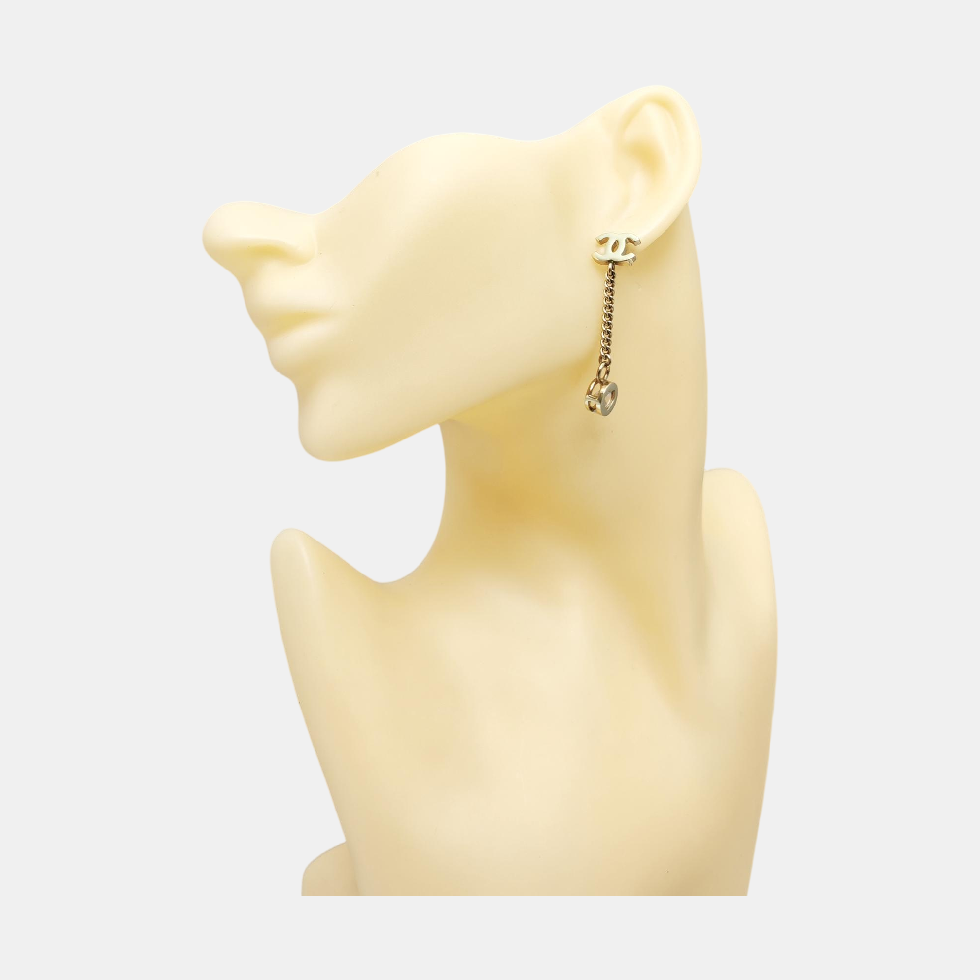 Metal Gold Stud Earrings