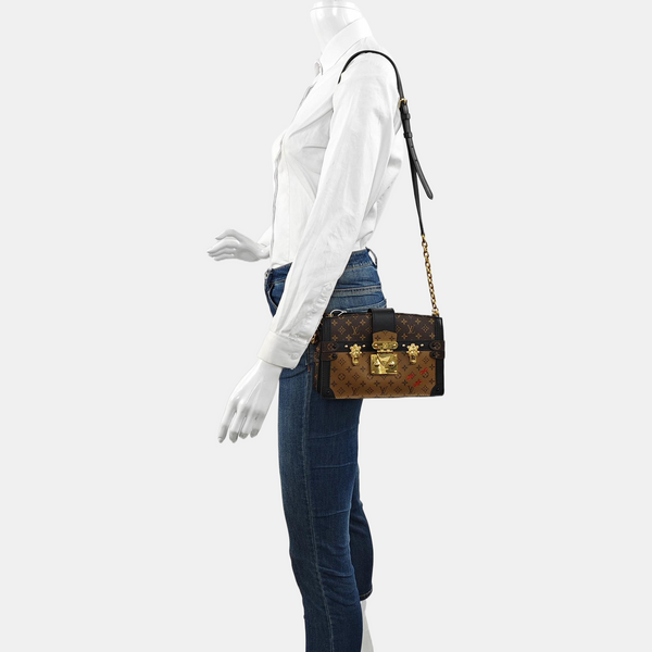 TRUNK Monogram Coated Canvas Brown