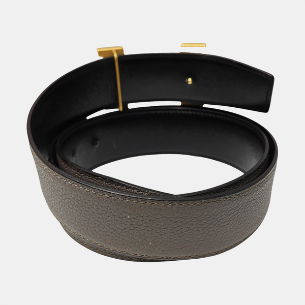 Leather Belt Gray