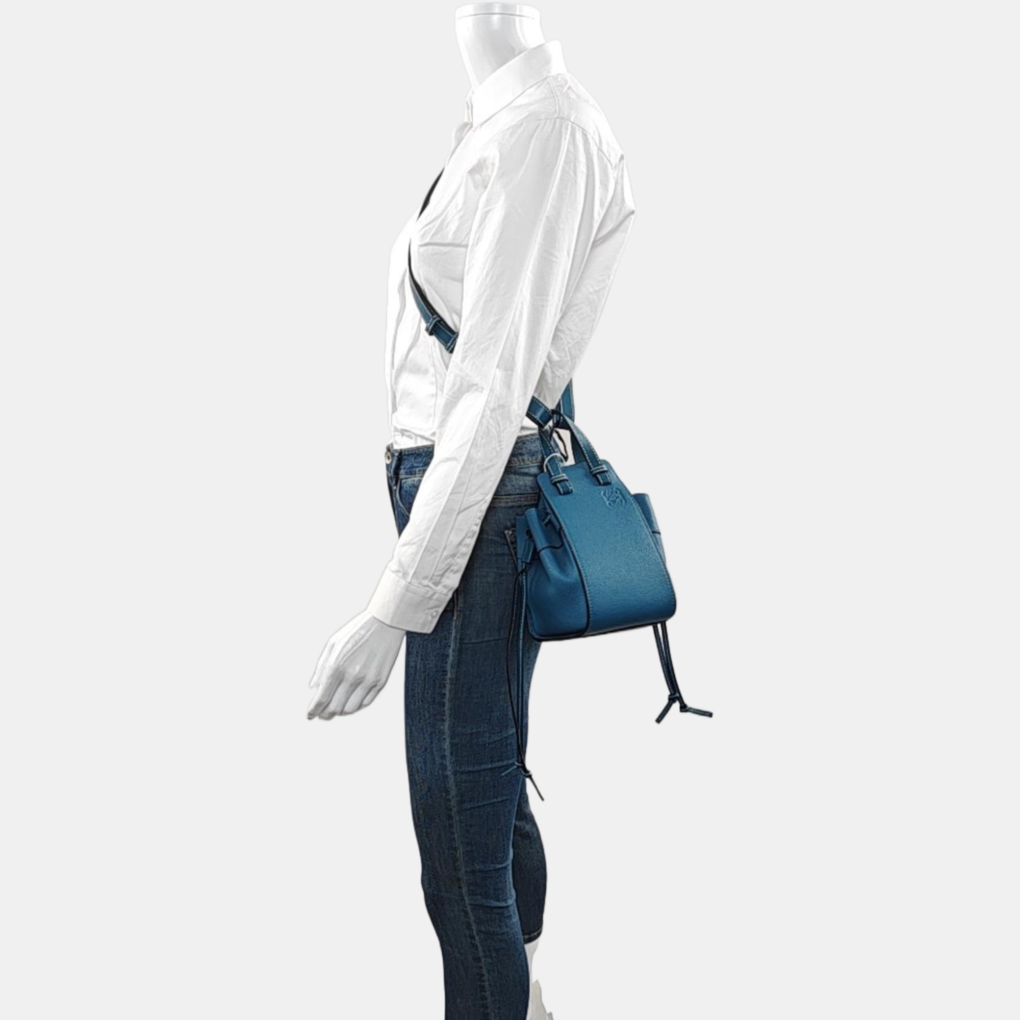 Authenticated pre-owned  Hammock Mini Calfskin Blue - Shoulder Bag at Looply